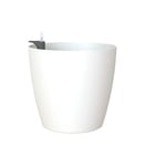 Artevasi San Remo Pot, Finition Mate, avec système d'auto-arrosage, 42cm, Blanc