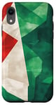 Coque pour iPhone XR Coque de téléphone drapeau italien vintage géométrique vert