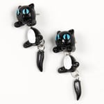 Claire's Boucles d'oreilles devant-derrière chat noir