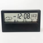 IUASNZ Écran Transparent Station Météo Réveil Hygromètre Intérieur Thermomètre Prévisions Météo Capteur Horloge