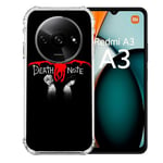 Cokitec Coque Renforcée pour Xiaomi Redmi A3 Manga Death Note Noir