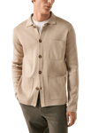 Eton Stickad Overshirt Vit