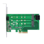 Tlily - Carte Adaptateur PCIe x 4 Vers ngff (PCIe) NVMe ssd et sata 2 (sata) m Key/B Key