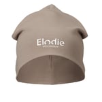 Elodie bomullsmössa Logo Tender Taupe 1-2 y