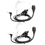 Retevis EA101M Walkie Talkie Earpiece Radio Headset 1 Pin 2.5mm Compatible RT45 Motorola TLKR T92 H2O T60 T80 T80 Extreme T82 T82 Extreme T60 T61 T62 T81 Hunter HYT TC-320 (2 Pcs)