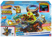 Hot Wheels Monster Trucks Arena Smashers Mega Wrex Vs Crushzilla Takedown