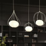 Hoop (Drop) Taklampa - Pendel i 4 färgval | Färg: Vit - RAL 9010 | Ljuskälla: E27 - 8W LED | 806 Lumen | 2700K (L70067)