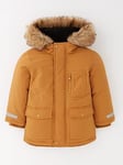 Mini V by Very Boys Parka Coat - Yellow, Yellow, Size Age: 4-5 Years