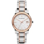 Burberry BU9105 The City Unisex Watch Silver / Rose Gold - Silver & Rose Gold - One Size