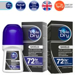 Triple Dry Shield Charcoal Advanced Protection Active Anti-Perspirant 50ml x 2