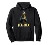 Funny Tea Rex Tee Dinosaur Design Tea Drinking Lover Graphic Pullover Hoodie