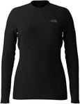 THE NORTH FACE Women's Easy L/S Crew Neck T-Shirt, TNF Black, S