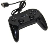 Klassisk Gamepad Håndkontrol til Nintendo Wii - Sort