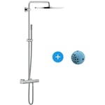 Grohe - Pack Rainshower System 400 Colonne de douche thermostatique + ips WashBall (27174001)