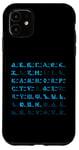 Coque pour iPhone 11 Lettres cyrilliques de l'alphabet russe bukwiza russkaja futbolka