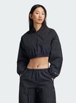 adidas City Escape Padded Bomber Jacket - Black, Green, Size 2Xl, Women