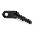 Wiltec - Coupleur d'attelage pour remorque de vélo – 85 x 29 x 5 mm – Attache inoxydable pour chariot pour chien – Connecteur bicyclette en métal