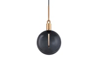 Buster+Punch - Forked Globe Pendel Dim. Large Smoked/Brass