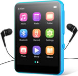 64GB MP3 Player with Bluetooth 5.3, joliker Portable 2.4IN, Blue