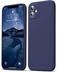 Coque Silicone Pour iPhone 11 Couleur Bleu Nuit Protection Objectif Appareil Pho