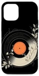 Coque pour iPhone 15 Pro Disque vinyle Melody in Nature DJs disque de musique son LP