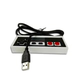 Blanche Manette De Jeu Filaire Usb, 1 Pièce, Contrôleur De Jeu Classique Rétro Pour Nintendo Nes, Joystick Pour Pc Windows Et Mac