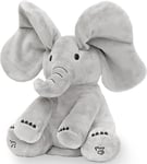 Peek a Boo Elephant Toy - Interactive Singing Elephant Teddy with Flapping Ears