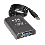 Tripp Lite U244-001-VGA-R USB 2.0 to VGA Dual-Monitor Adapter, 128 MB