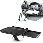 Start - Table de volant multifonctionnelle, plateau de montage pliable amélioré pour ordinateur portable de voiture avec support de téléphone,