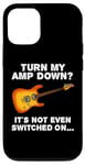 Coque pour iPhone 13 Baissez mon ampli, église de guitare électrique drôle