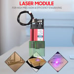 Module laser 450 nm 30 W avec couvercle de protection, t&ecirc;te de gravure laser &agrave; focale fixe, graveur laser haute vitesse, imprimante 3D, routeur CNC, module laser pour bricolage, artisanat, bois, cuir, tissu, d&eacute;coupe de papier, gravure