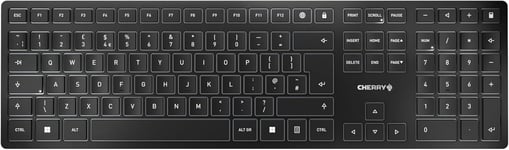 Kw 9100 Slim,Clavier Au Design Sans Fil,Disposition Uk(Qwerty),Connexion Au Choix Bluetooth Ou Radio 2,4 Ghz,Touches Plates,Rechargeable,Gris Anthracite