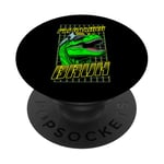 Funny Gamer Trex Dinosaur I'm Gaming Bruh Cyberpunk VR Dino PopSockets PopGrip Adhésif