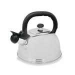 La Cafetière Stainless Steel 1.6 Litres Whistling Kettle, Silver