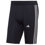 adidas Tights Techfit 3-stripes - Navy/vit, storlek X-Small