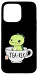 Coque pour iPhone 15 Pro Max T-Rex Dinosaure Tea Dino Funny Tea-Rex