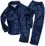 Mil-Tec Combinaison de Pluie pour Homme L Bleu foncé