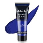 Artecho Peinture Acrylique 120ml Bleu Phtalocyanine, Acrylic Paint, Peinture pour Toile, Tissu, Bois, Roche, Papier, Verre.