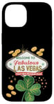 Coque pour iPhone 14 Shamrock Crazy - Jeu de hasard pour la Saint-Patrick de Las Vegas