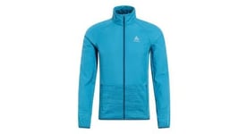 Veste hybride odlo run easy warm bleu