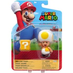 Figurine Super Mario Toad Jaune Et Bloc Set Figurine Articule Collection 9 Cm 1 Carte Tigre Enfant