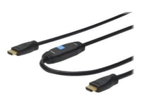 ASSMANN HDMI High Speed with Ethernet - Câble HDMI avec Ethernet - HDMI mâle pour HDMI mâle - 15 m - double blindage - noir