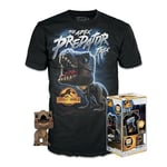 Funko Jurassic World T-Rex Pocket POP! Miniature Vinyl Toy Figure and Children's T-Shirt (Large)