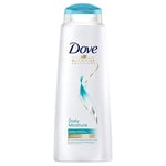 Dove Nutritive Solutions Daily Moisture 2 in 1 Shampoo + Conditioner shampoo and conditioner that leaves hair silky smooth for dry, damaged hair 6x 400 ml