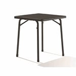 Sieger 211/G Table de Jardin Carré Acier Gris 70 x 70 cm