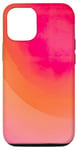 Coque pour iPhone 14 Pro Rose et orange dégradé mignon aura esthétique