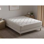 Ensemble Matelas 800 ressorts ensachés 160x200 cm + sommier tapissier HOTEL LUXE  