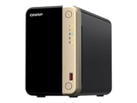 Qnap Ts-264 - Nas-Server - 2 Fack - 16 Tb - Sata 6Gb/S - Hdd 8 Tb X 2 - Raid Raid 0, 1, Jbod - Ram 8 Gb - 2.5 Gigabit Ethernet - Iscsi Support