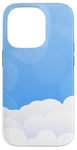 Coque pour iPhone 14 Pro Ciel bleu clair avec nuages