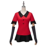 Vaggie Cosplay -asu Fancy Outfit Halloween Carnival - Joulupuvut Punainen Puku Anime Cosplay